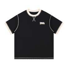 Load image into Gallery viewer, -Adult Size-Contrast-Stitched Cotton T-Shirt