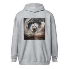 Load image into Gallery viewer, Unisex zip hoodie -Tiger art